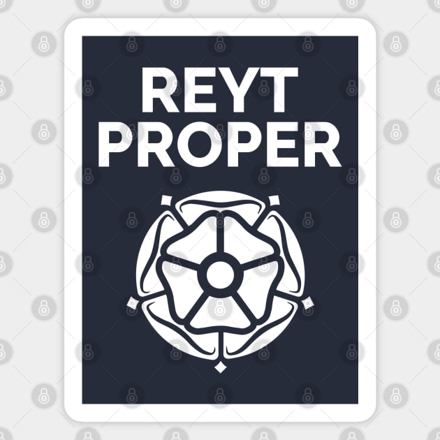 Reyt Proper Yorkshire Rose Magnet by Yorkshire Stuff